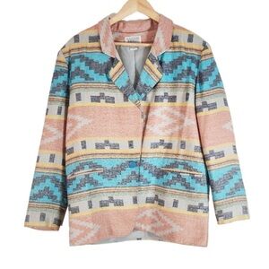 Vintage Bill Blass Western Blazer Jacket Size Medium